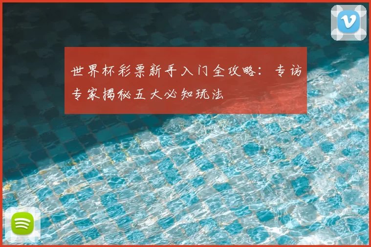 世界杯彩票新手入门全攻略:专访专家揭秘五大必知玩法